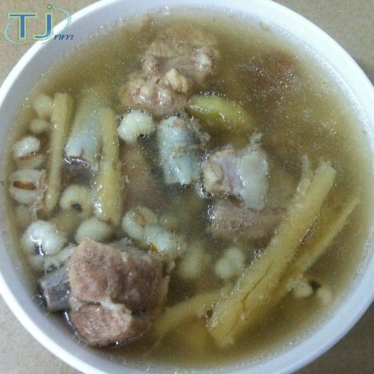 「沙參玉竹薏仁煲排骨」